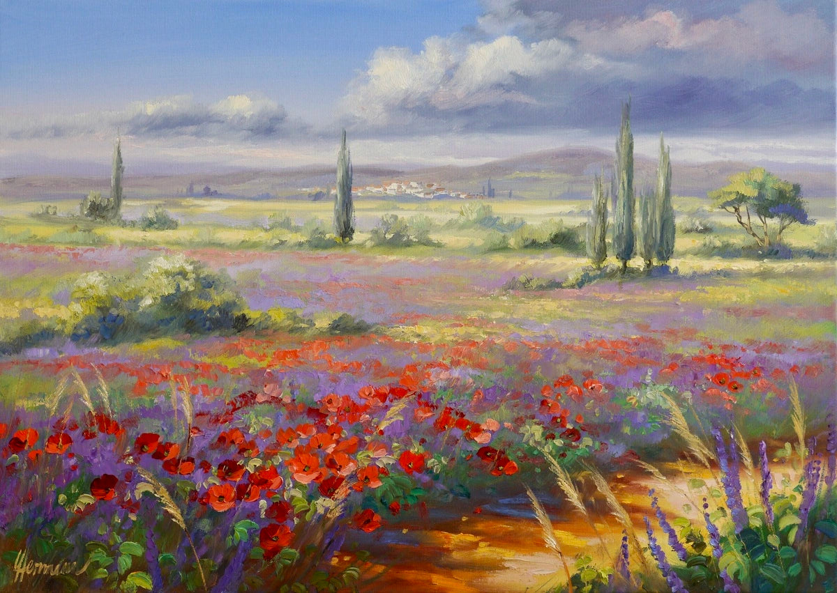 Ute Herrmann - Lavender field in the morning