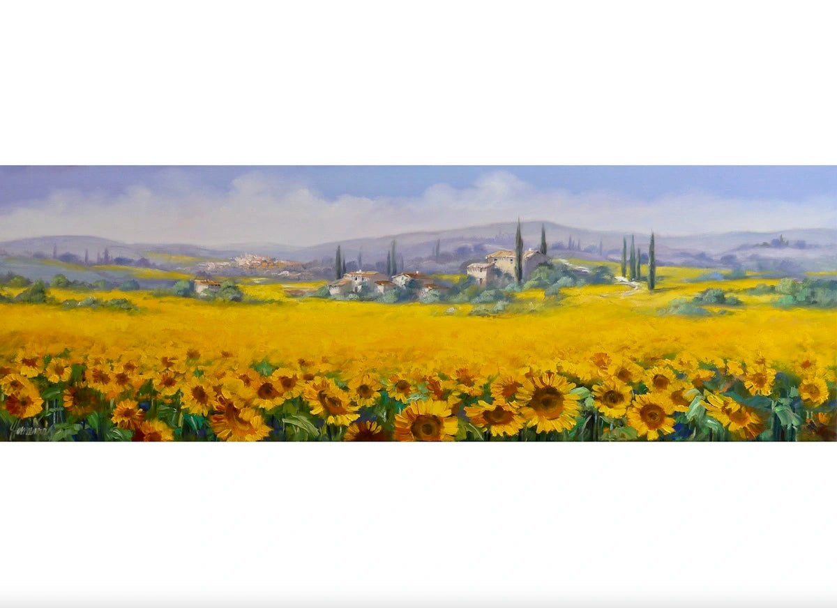 Ute Herrmann - Sunflower fields in the morning