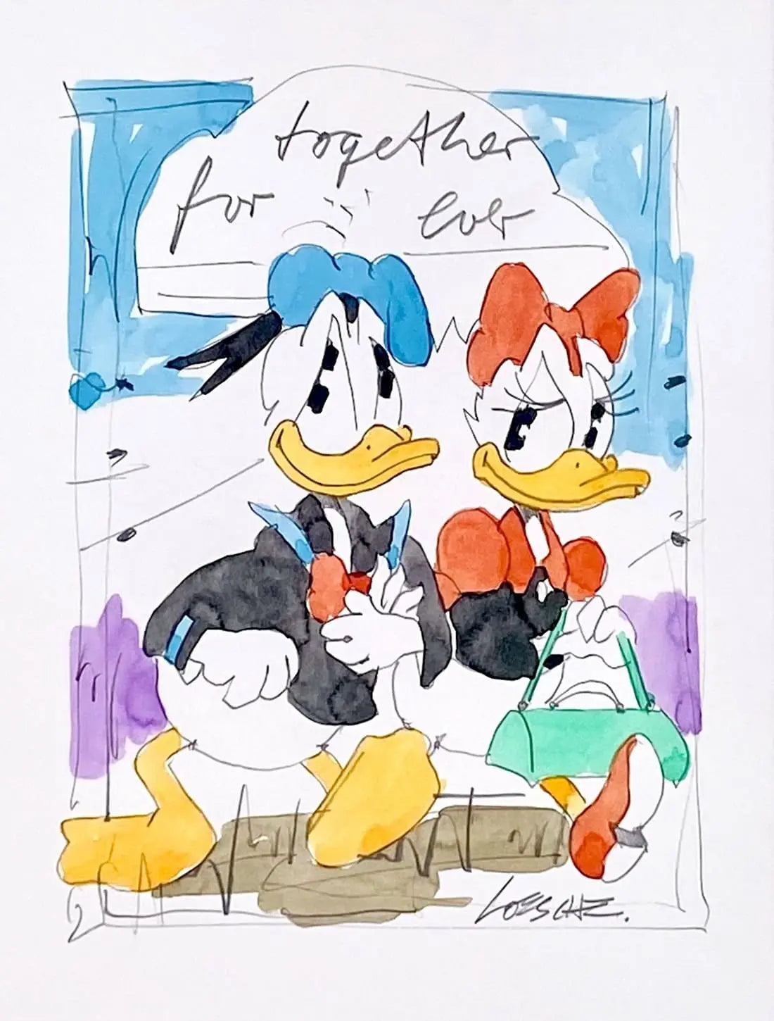 Wolfgang Loesche Daisy and Donald - Together forever