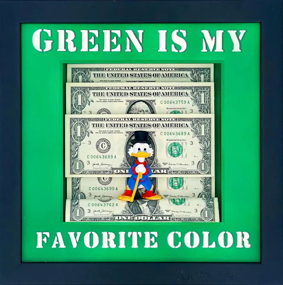 Andreas Lichter - Green is my favorite color - Dagobert Duck - Galerie Vogel