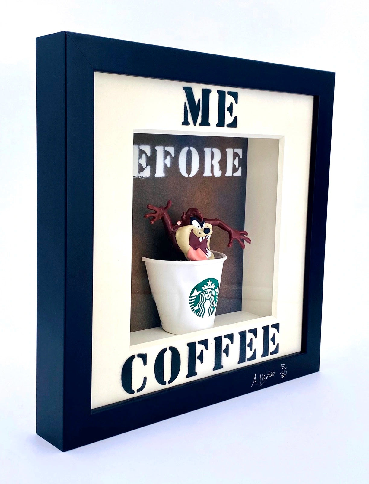 Andreas Lichter - Me before Coffee Tazmanischer Teufel Looney Tunes - Galerie Vogel