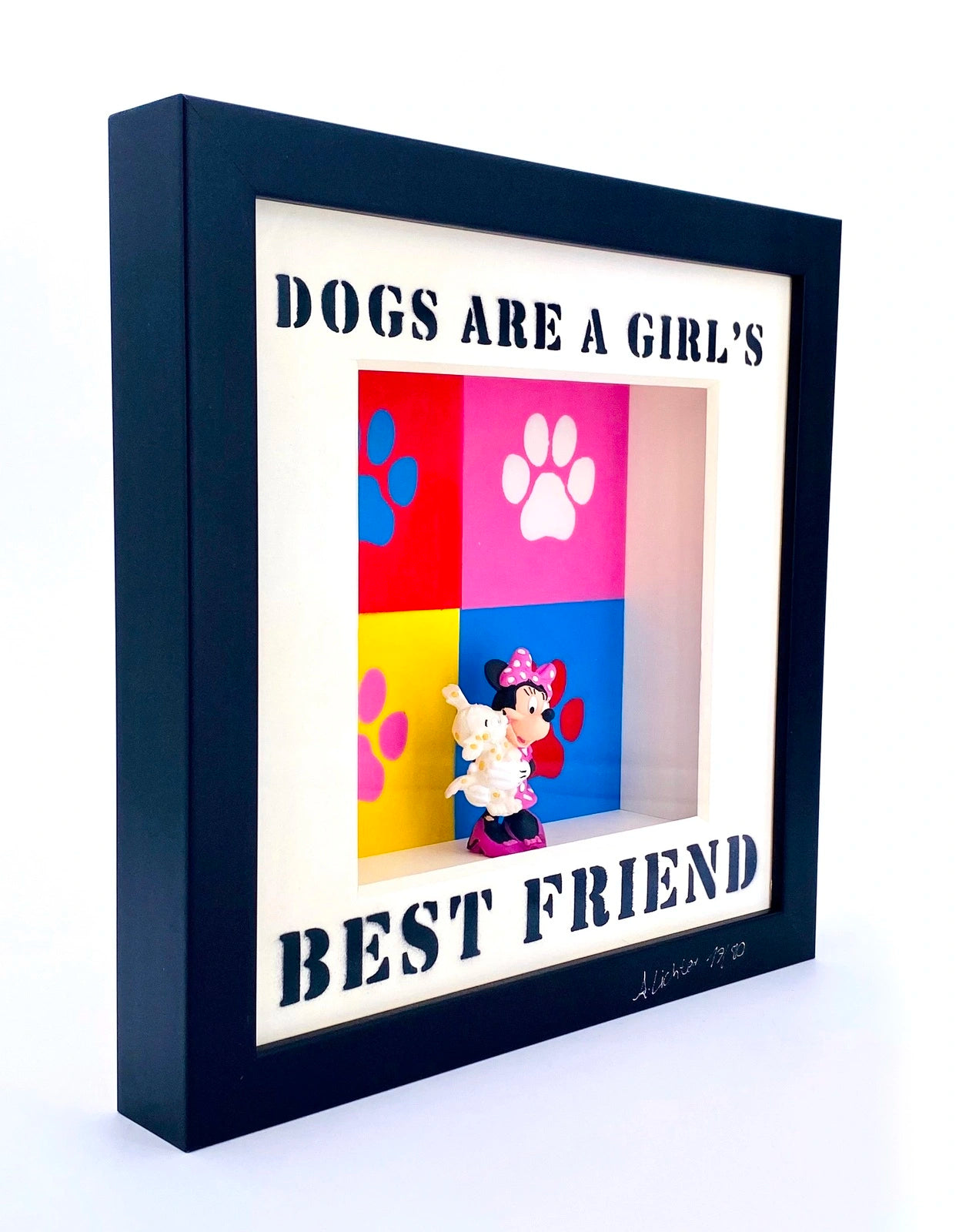 Andreas Lichter Dogs are a Girls best friend Colorful - Galerie Vogel