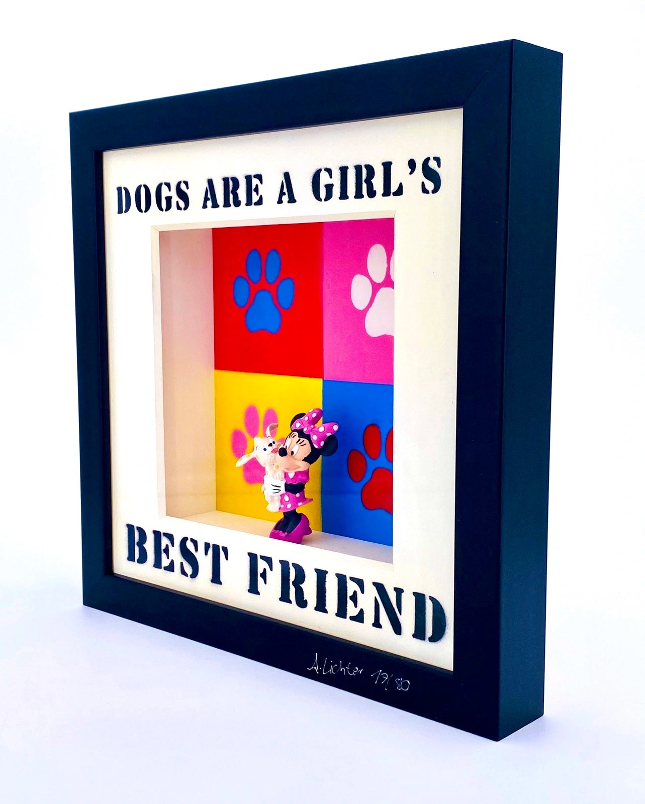 Andreas Lichter Dogs are a Girls best friend Colorful - Galerie Vogel