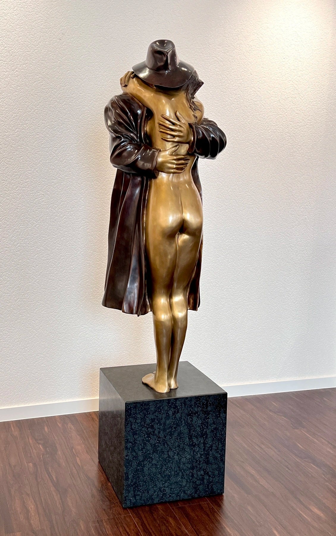 Bruno Bruni La Partenza Großplastik Bronzeletztes Exemplar weltweit - Galerie Vogel
