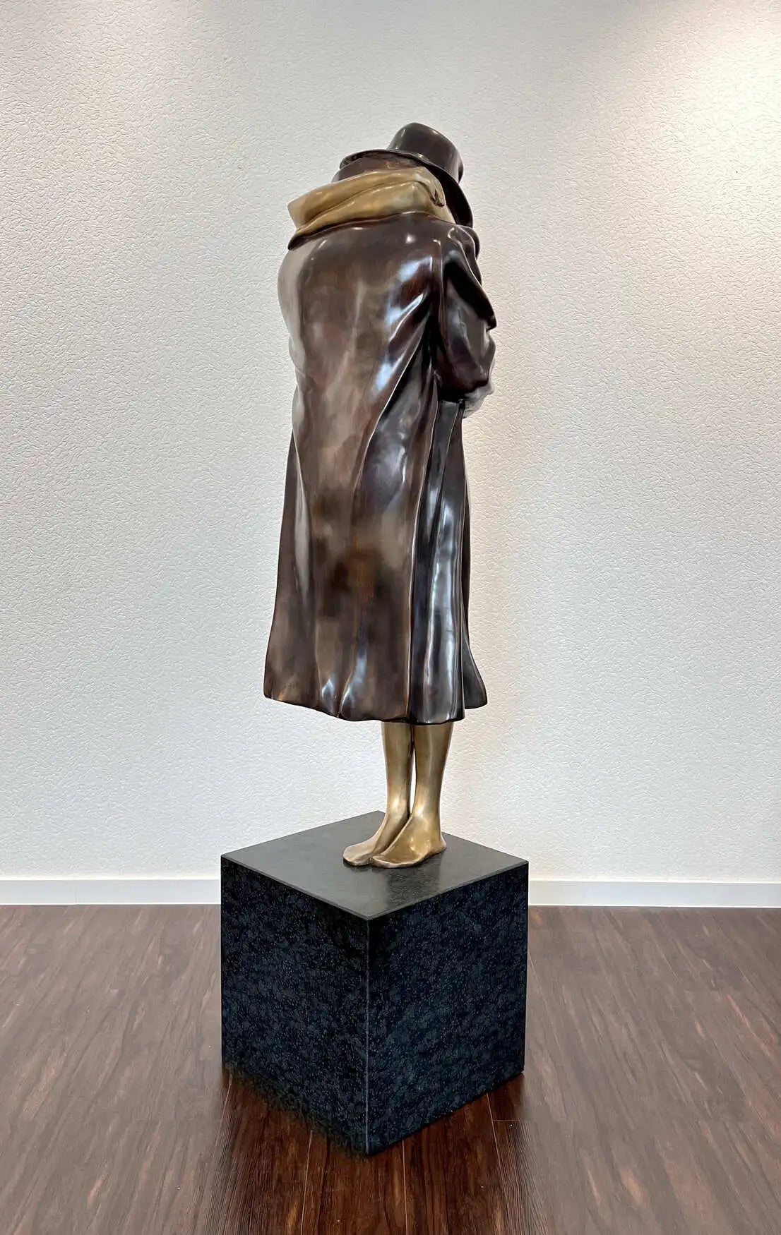 Bruno Bruni La Partenza Großplastik Bronzeletztes Exemplar weltweit - Galerie Vogel