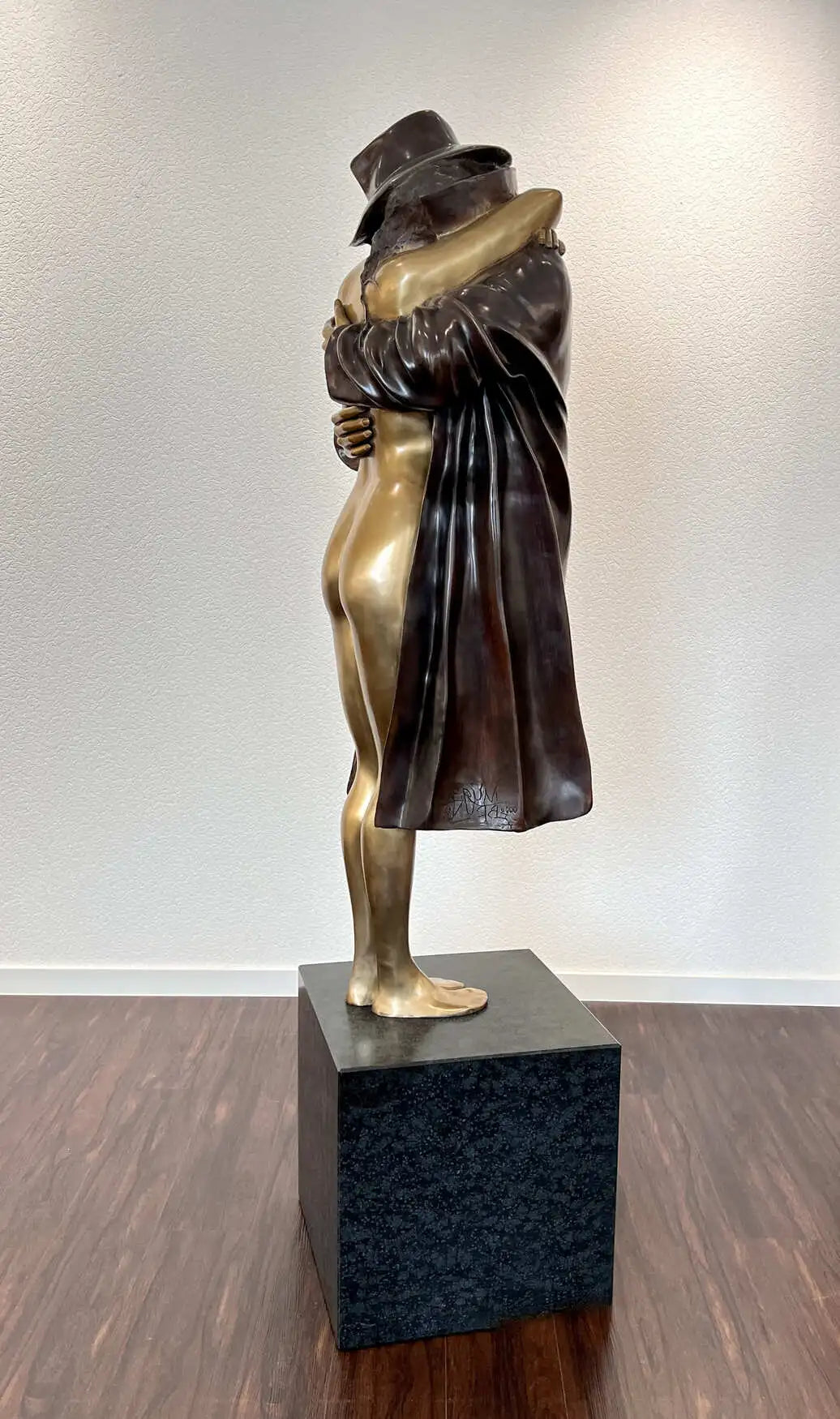 Bruno Bruni La Partenza Großplastik Bronzeletztes Exemplar weltweit - Galerie Vogel