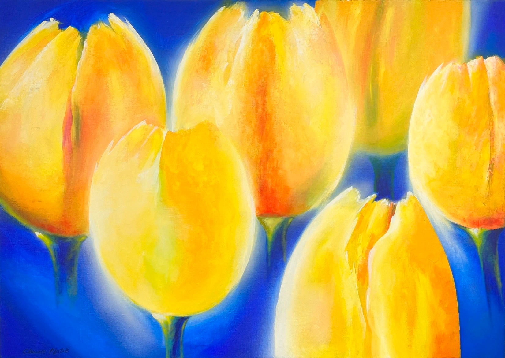 Claude E. Matié Tulpen im Gegenlicht IV - Galerie Vogel