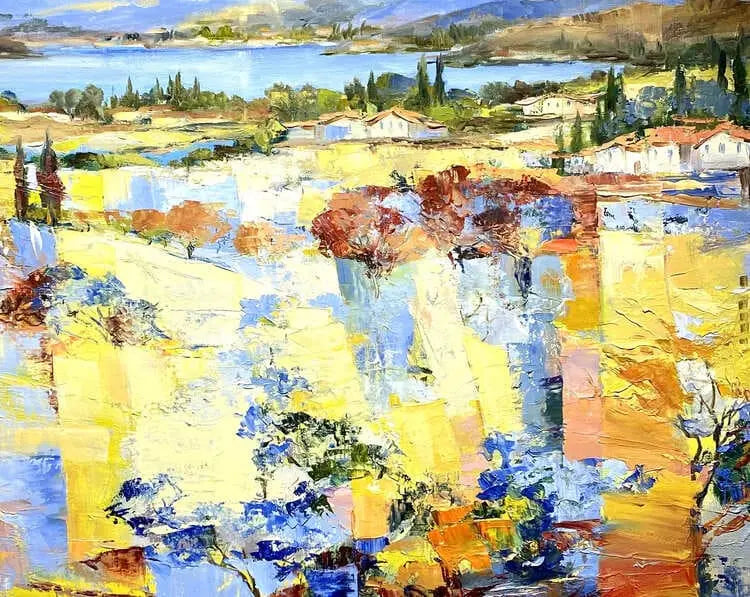 Ewgenija Swolskaja - Abstrakte Landschaft - Galerie Vogel