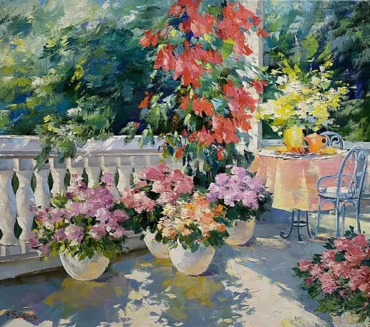 Ewgenija Swolskaja - Der Garten am Haus - Galerie Vogel