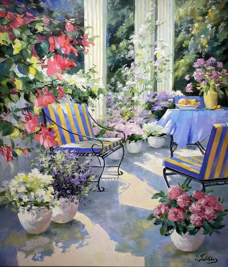 Ewgenija Swolskaja - Den Garten genießen - Galerie Vogel