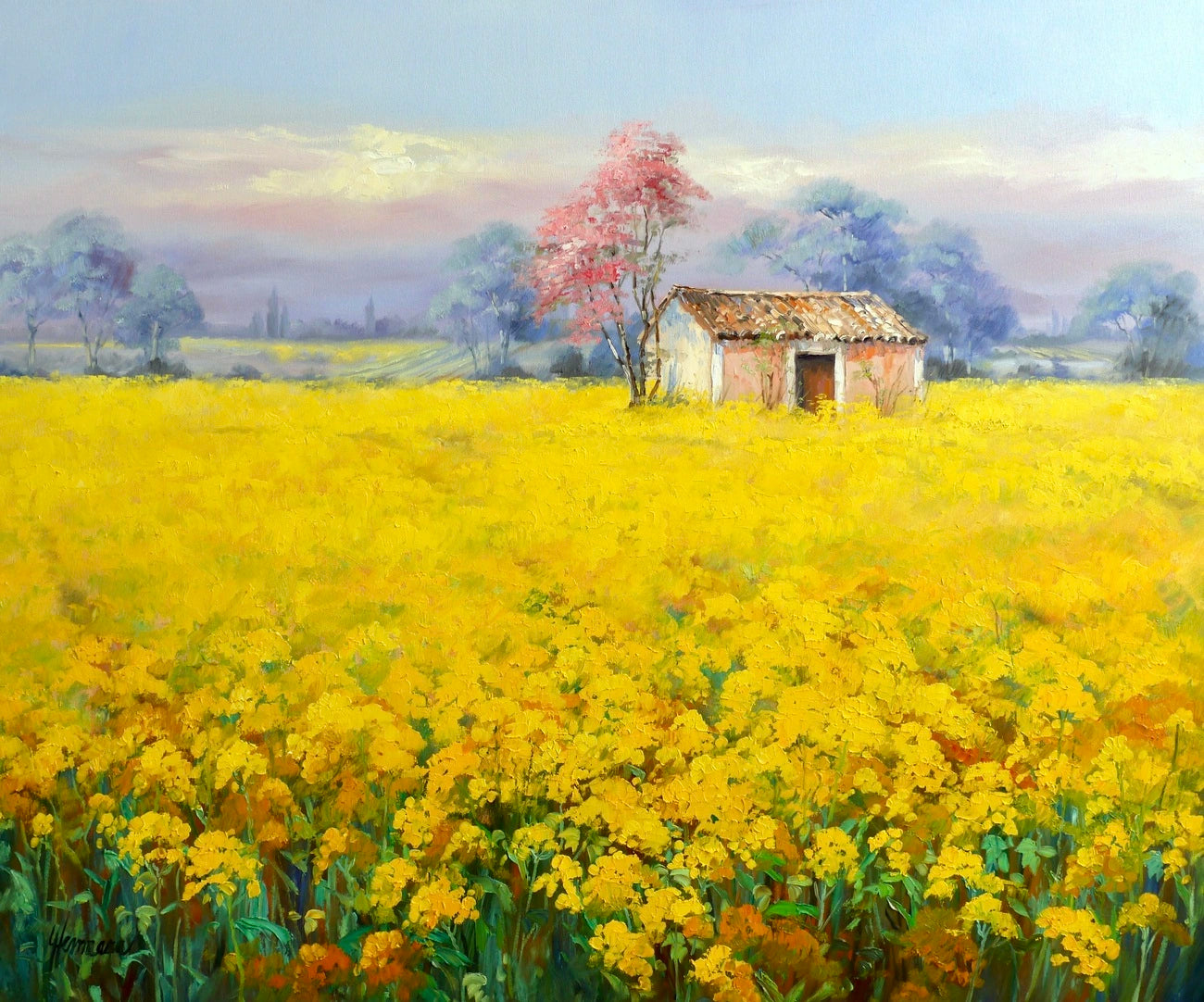 Ute Herrmann - Rapeseed field in Provence