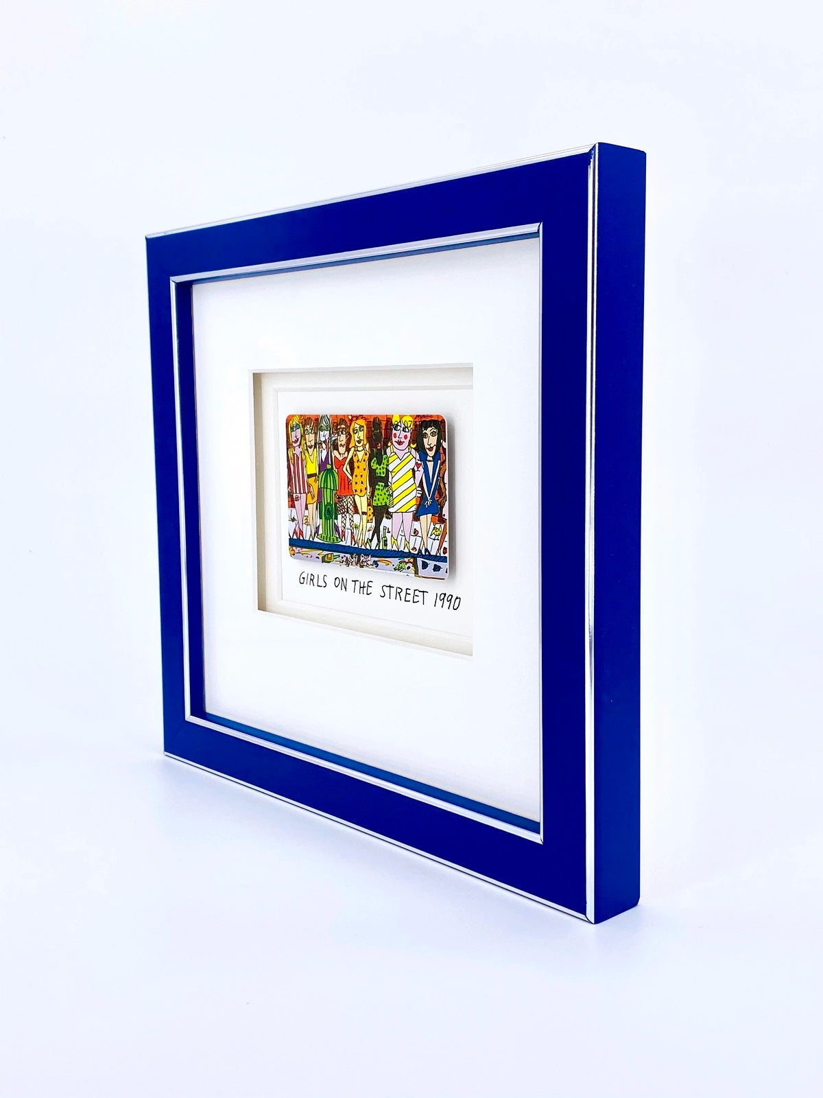 Original James Rizzi Fabulous Foursome framed with museum glass