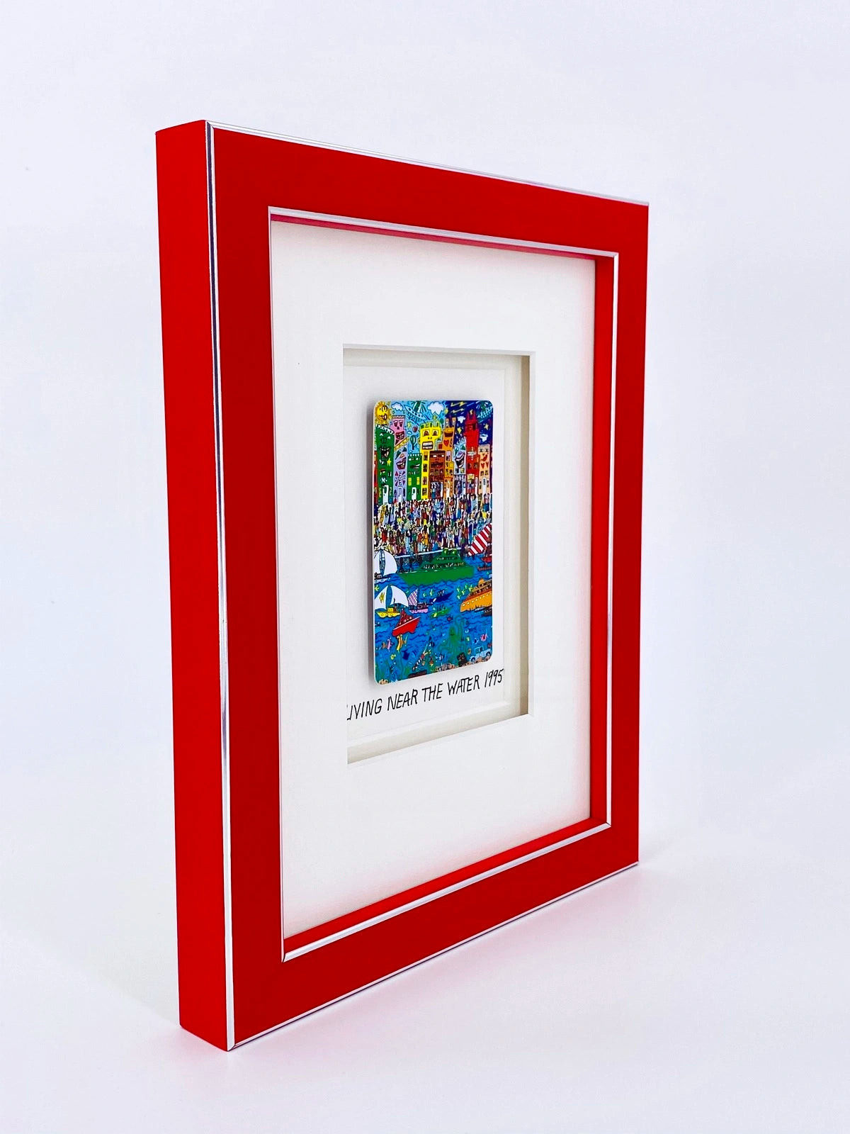 James Rizzi Living near the water framed with museum glass