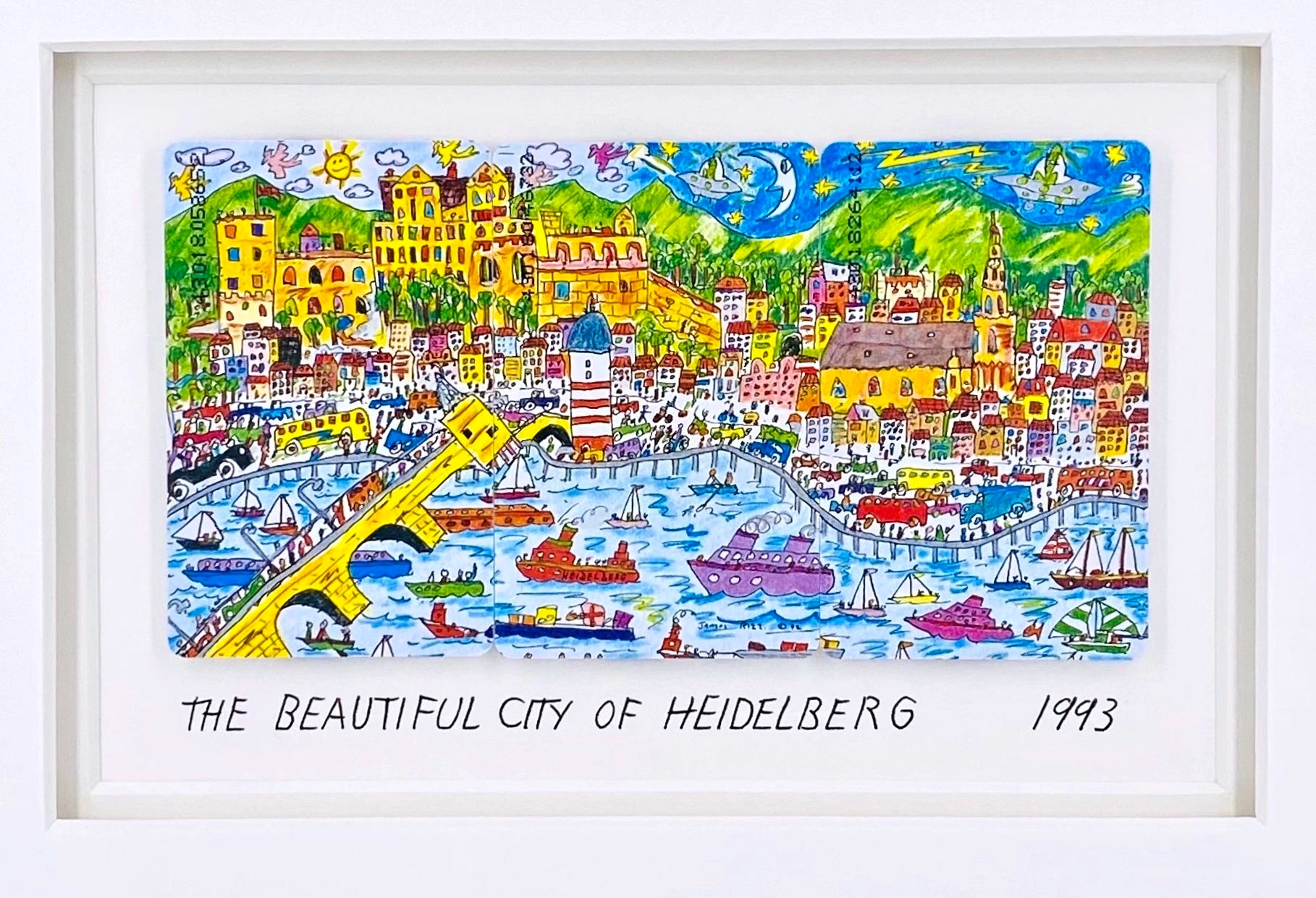 James Rizzi La belle ville de Heidelberg