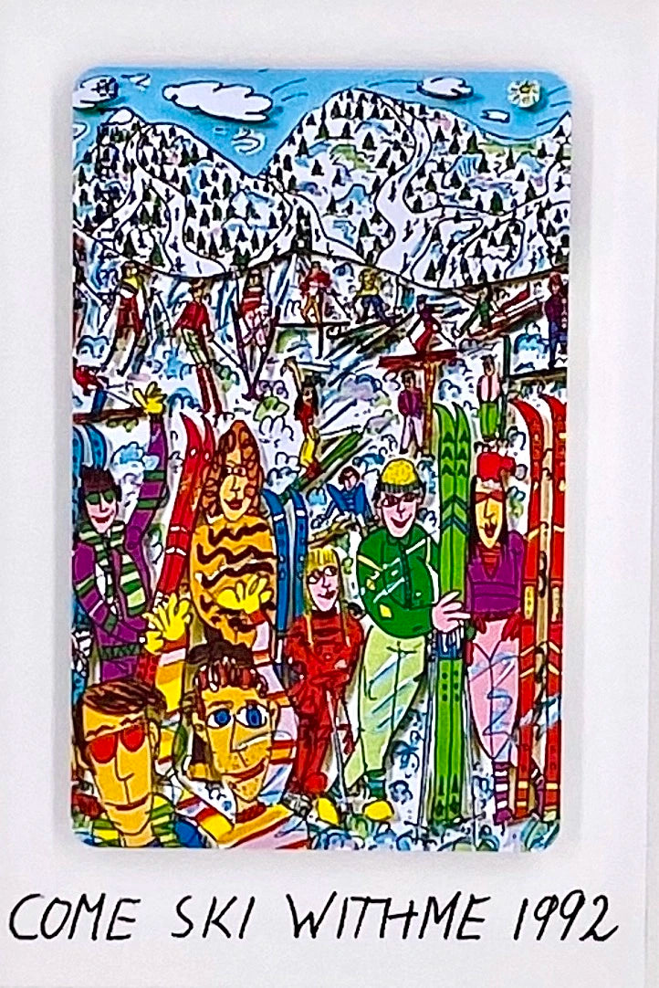 James Rizzi Come Ski with Me