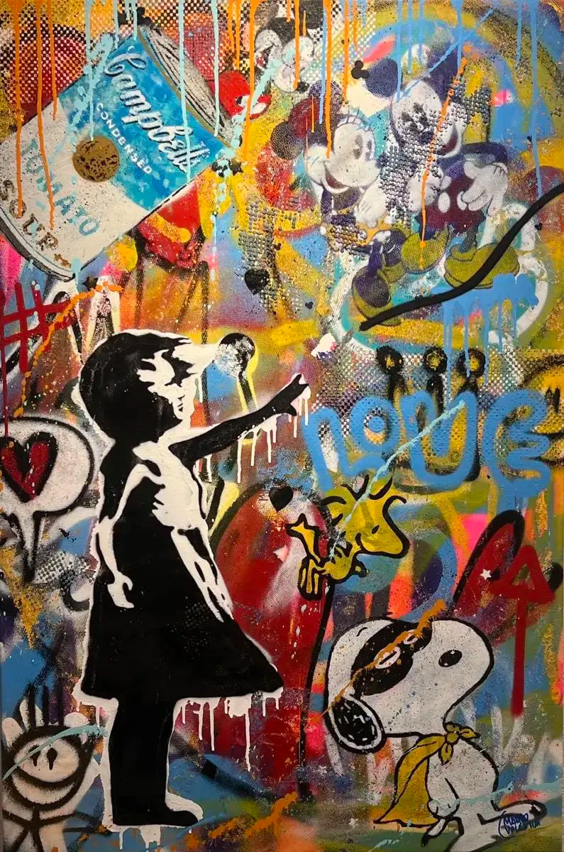 Marco Valentini - Balloon Girl x Mickey et Minnie