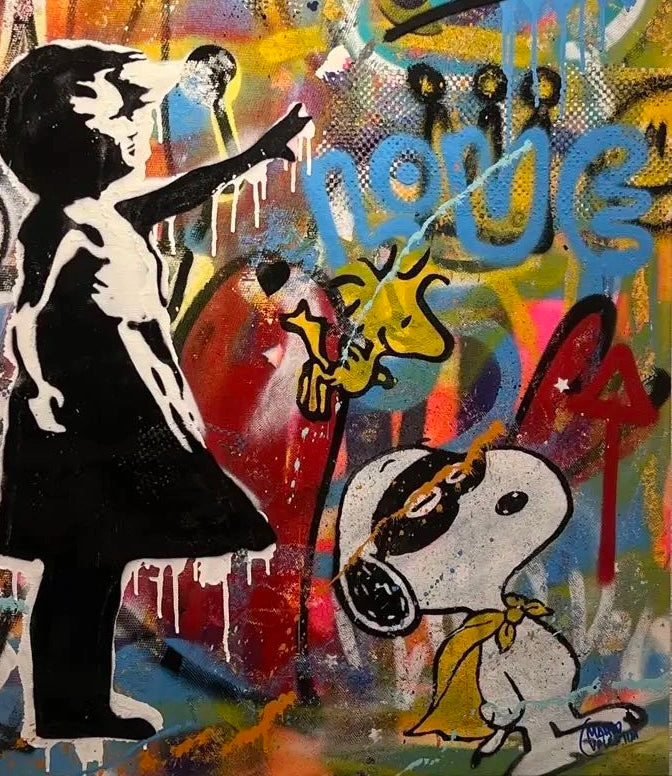 Marco Valentini - Balloon Girl x Mickey et Minnie