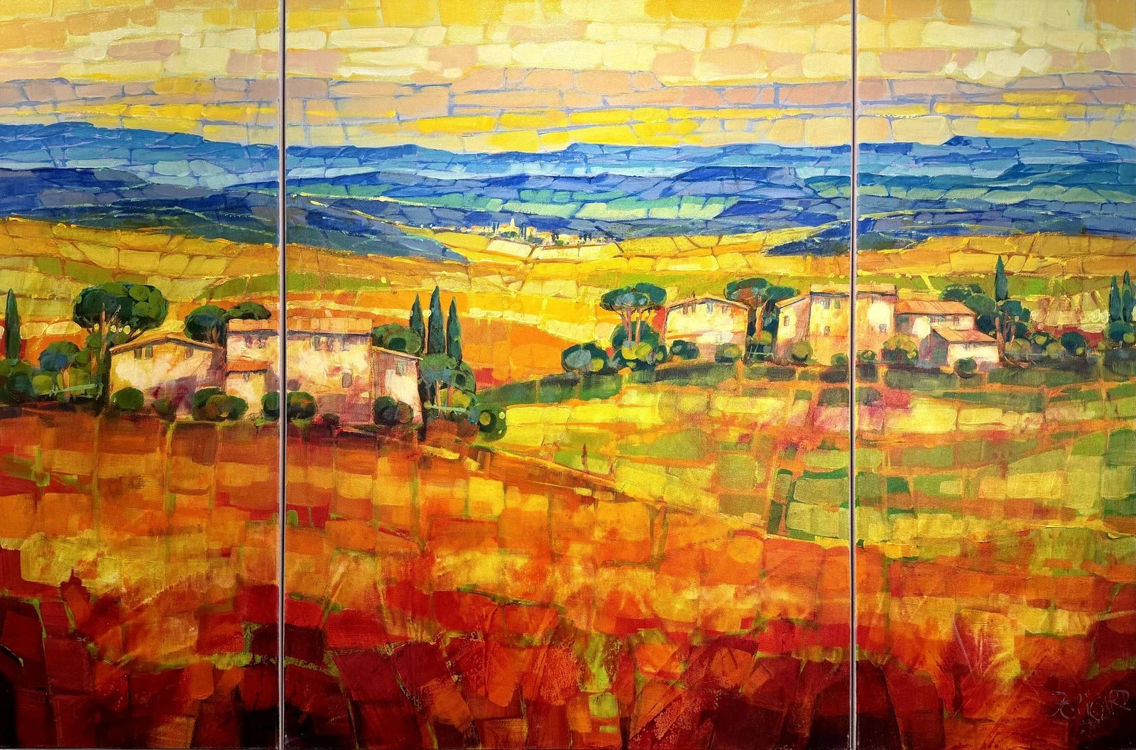 Jean-Claude Picard - Farbenreiche Landschaft