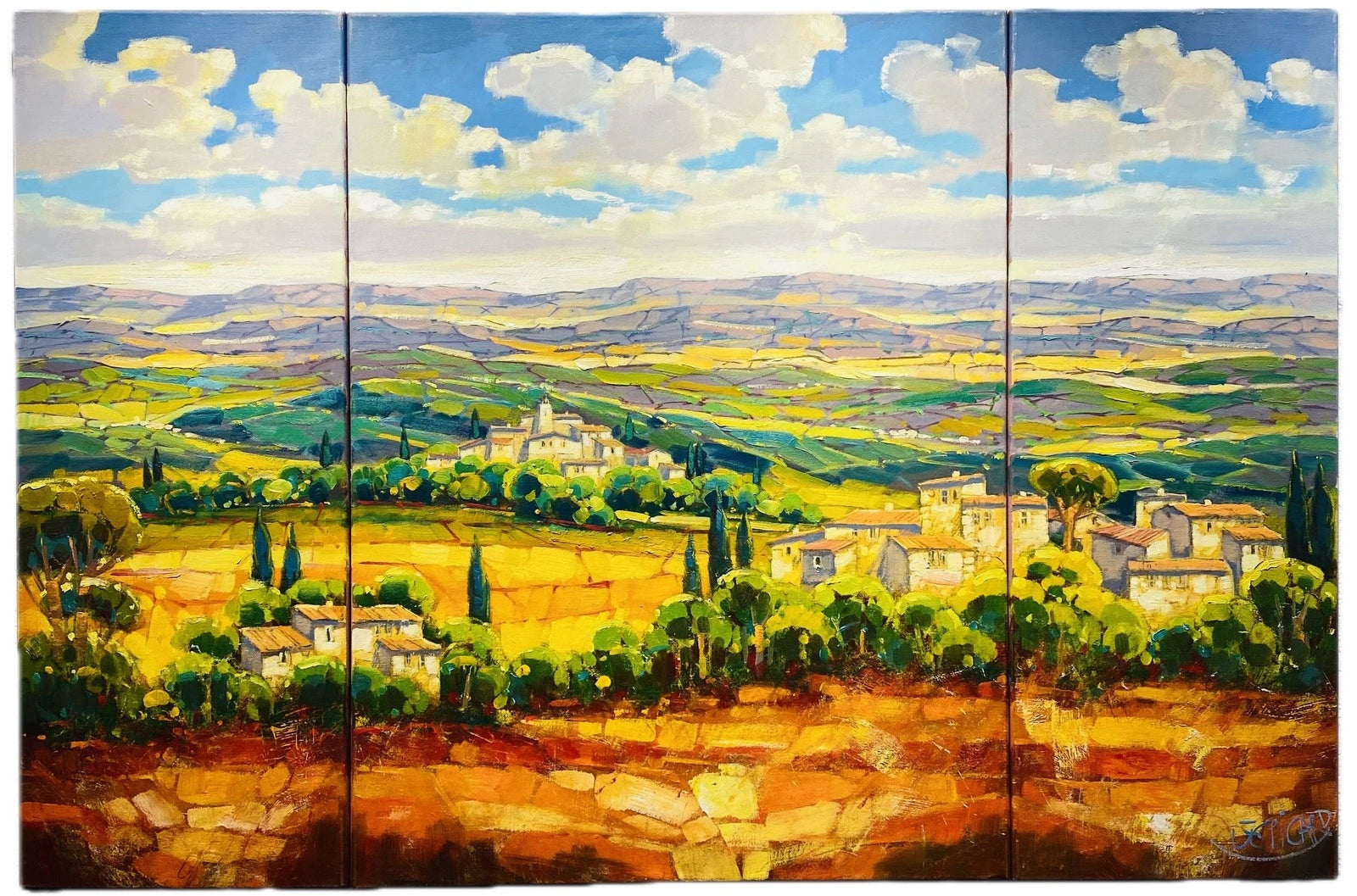 Jean-Claude Picard - Südliche Impressionen im Sommer (Triptychon)
