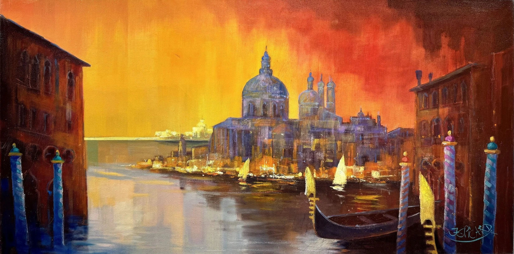 Jean-Claude Picard - Sonnenuntergang über Santa Maria della Salute