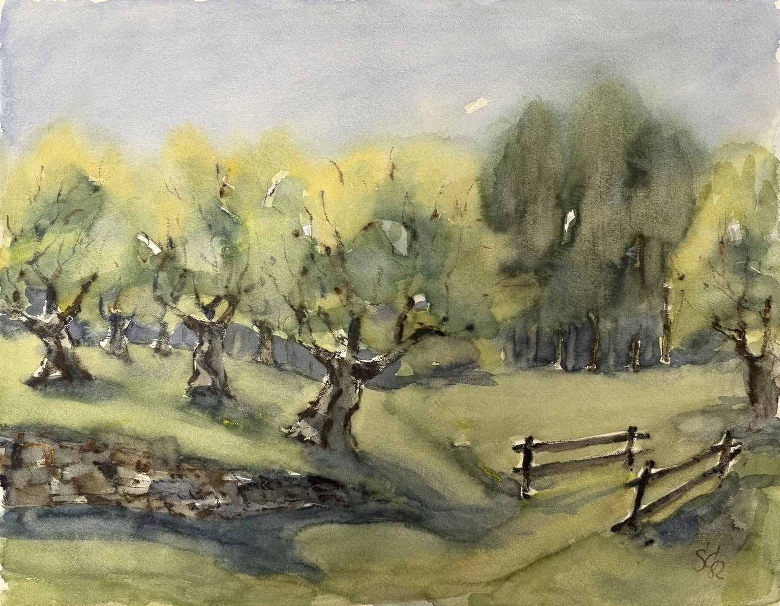Joachim Jo Schilling: Frühling im Olivenhain