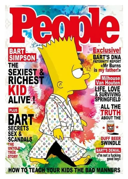Kobalt Bart Simpson People Magazin - Galerie Vogel