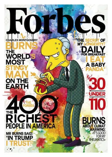 Kobalt Mister Burns Forbes Magazin - Galerie Vogel