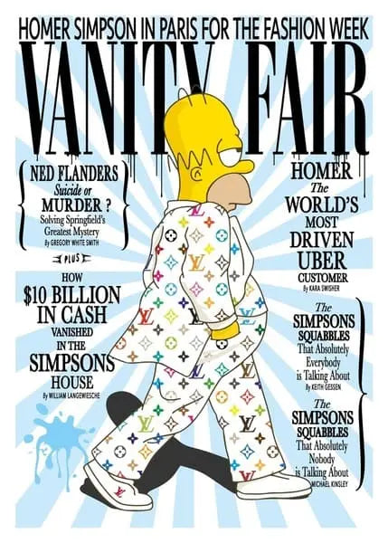 Kobalt Homer Simpson Fashion Week Blue - Galerie Vogel