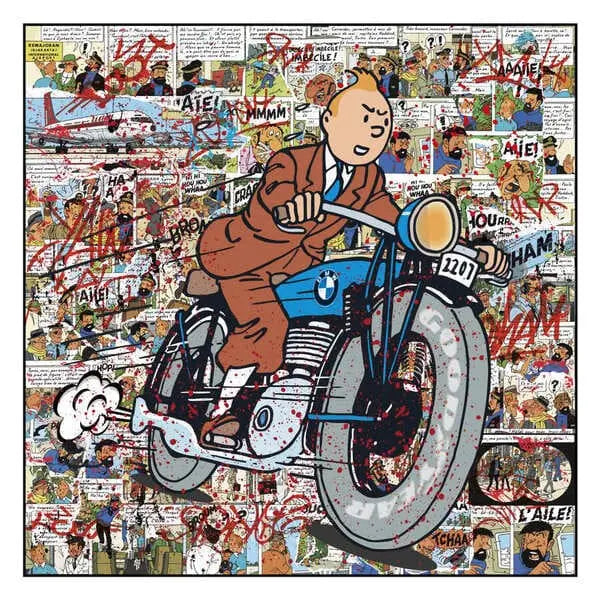 Kobalt TinTin Tim und Struppi auf Reisen - Galerie Vogel
