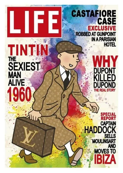 Kobalt TinTin Tim LIFE Magazin - Galerie Vogel