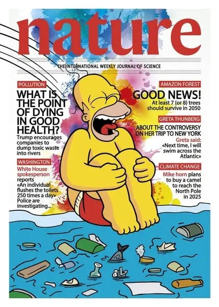 Kobalt Homer Simpson Nature Magazin - Galerie Vogel