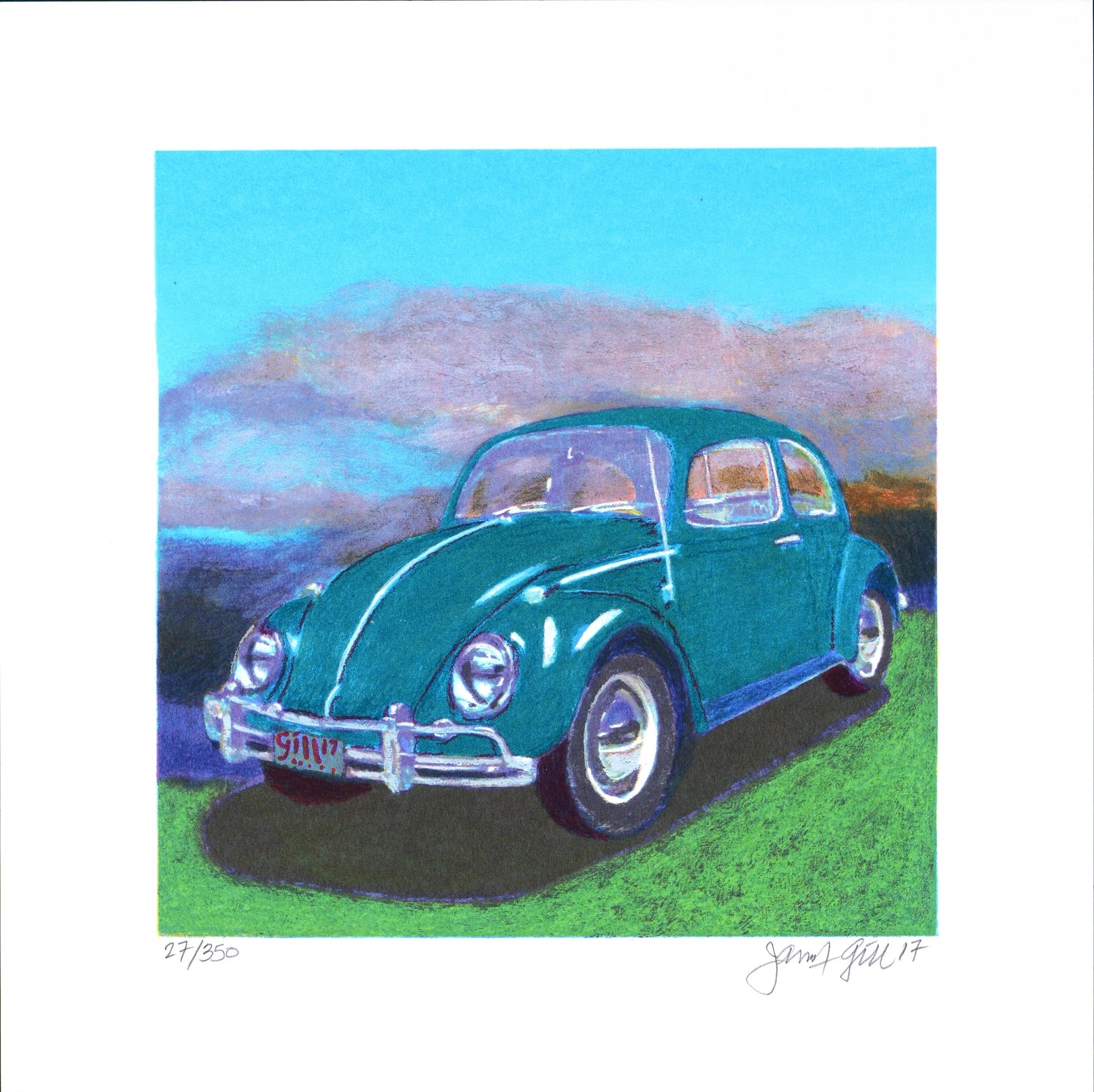 James Francis Gill Mini Bug Turquoise Sky - Galerie Vogel