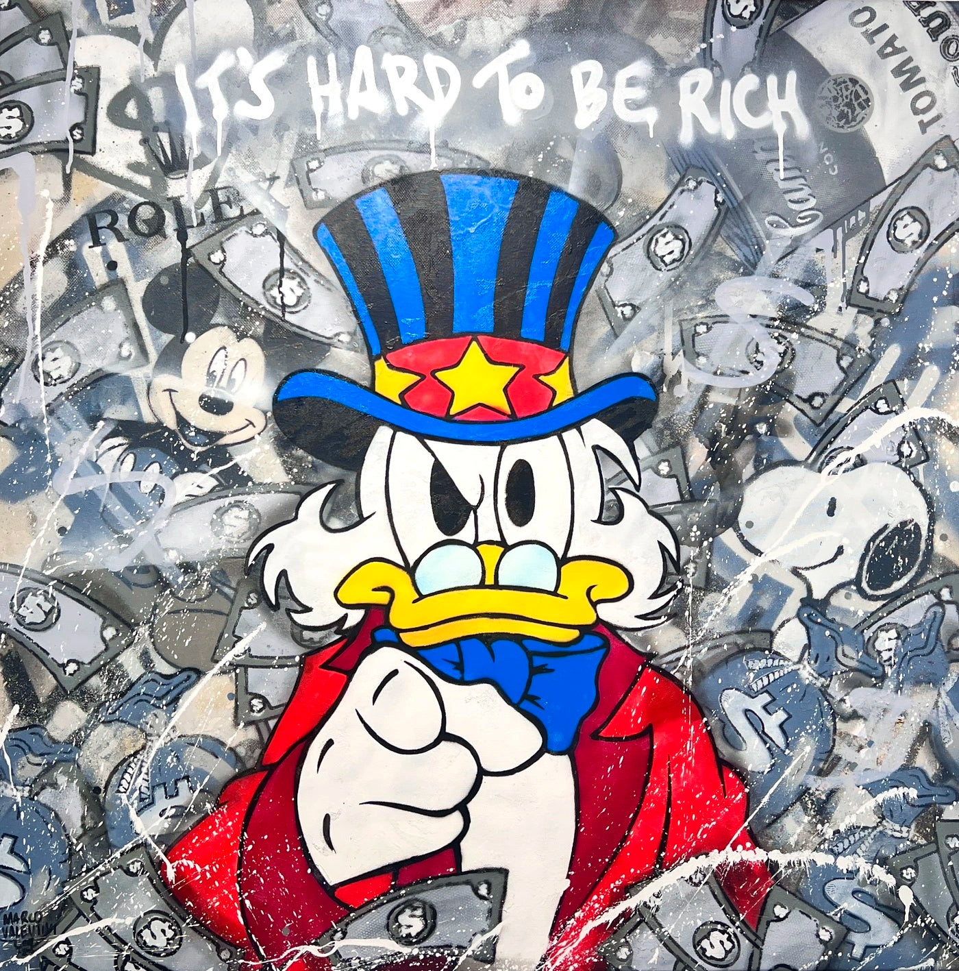 Marco Valentini - Dagobert It's hard to be rich - Galerie Vogel