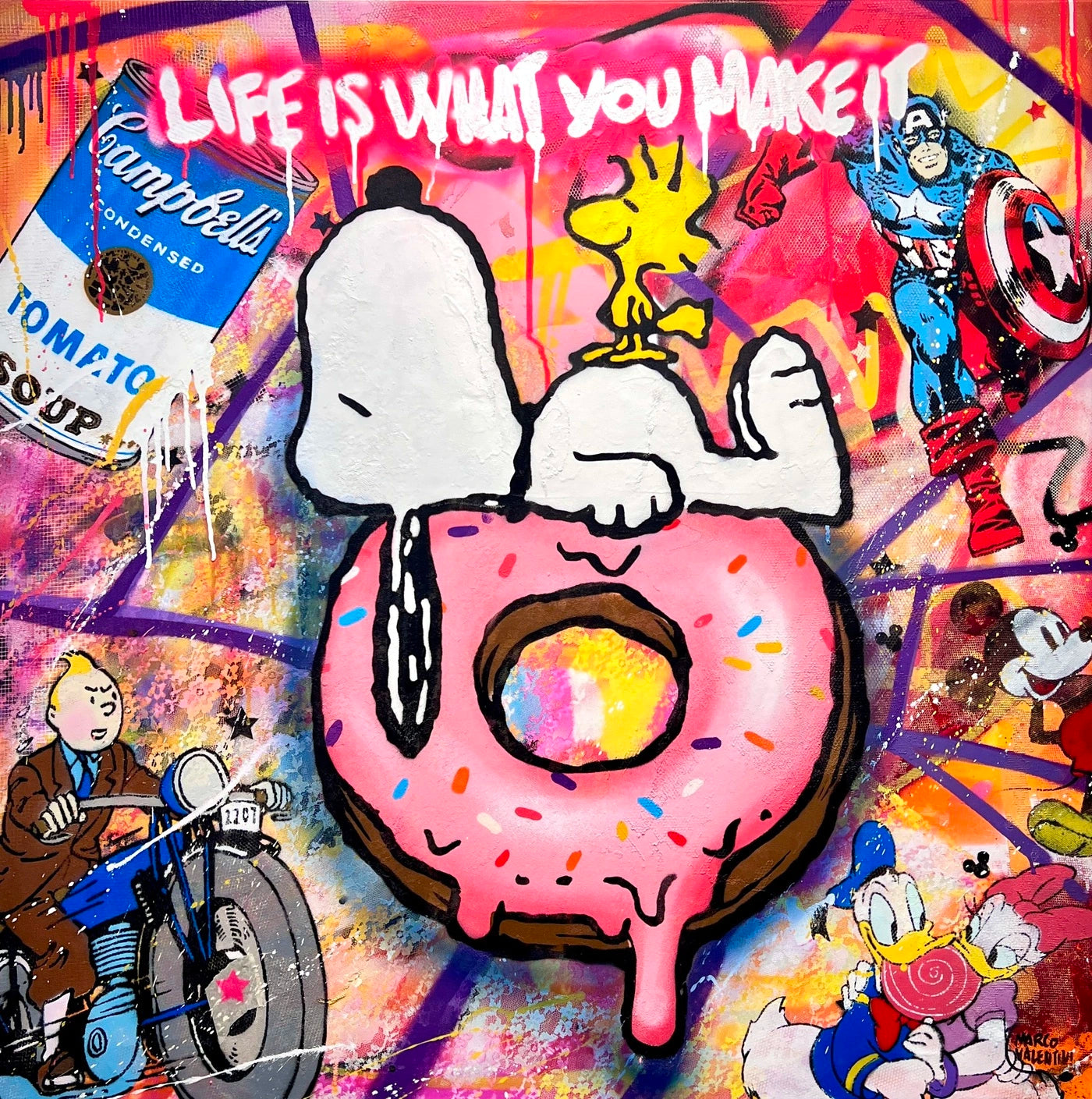 Marco Valentini - Life is what you make it Snoopy - Galerie Vogel