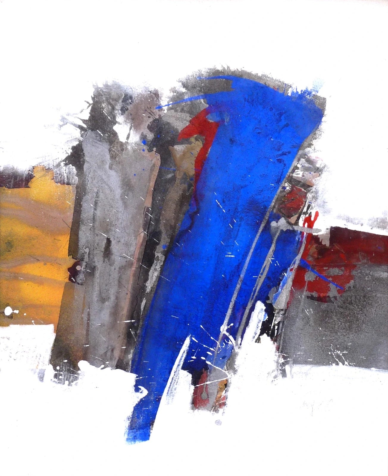 Roger Greßl Farbkomposition in Blau Grau