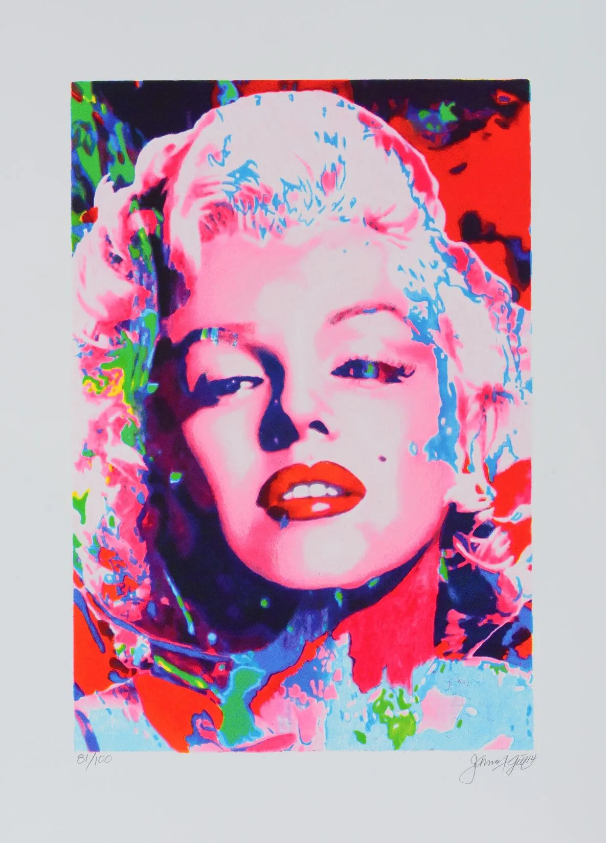 James Francis Gill Pink Marilyn - Galerie Vogel