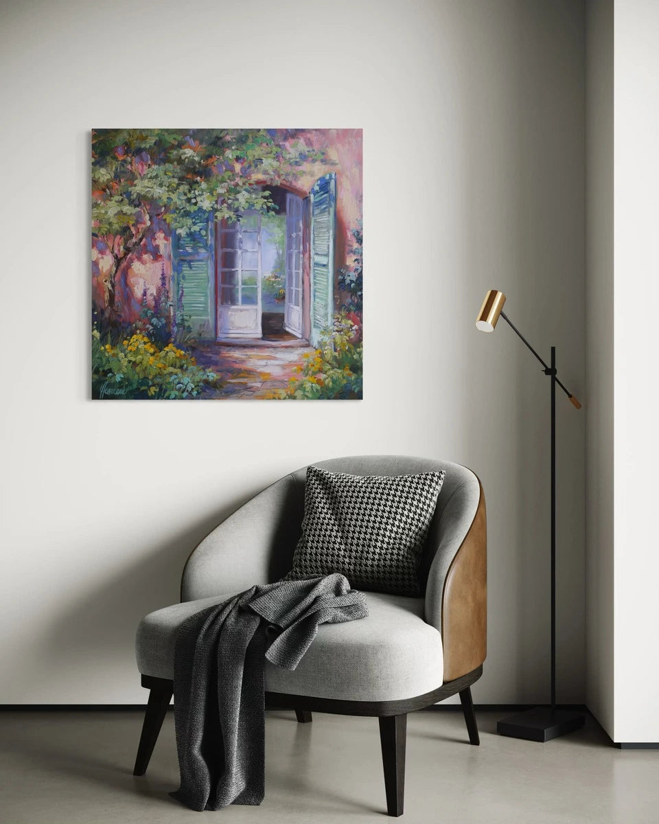 Reserviert - Ute Herrmann - Terrasse im Morgenlicht