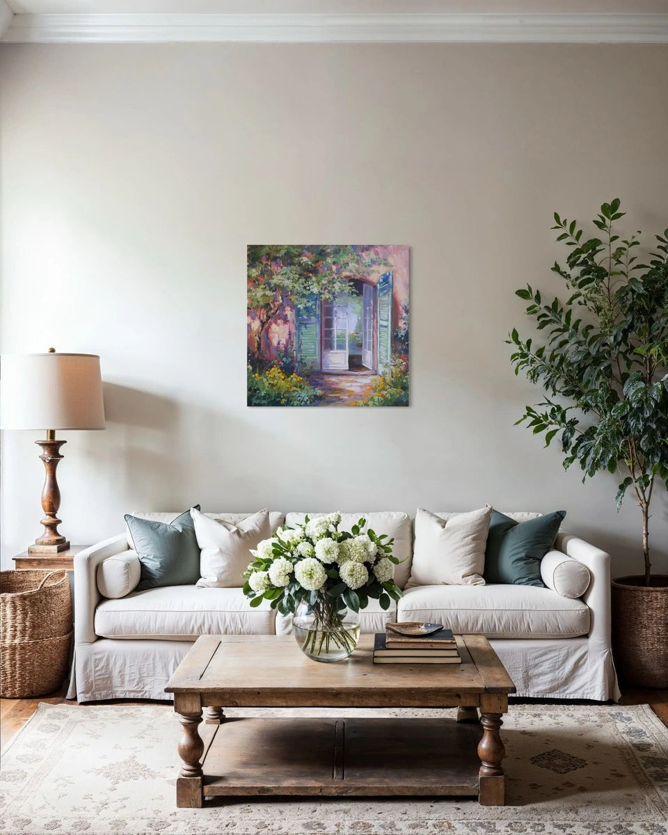 Reserviert - Ute Herrmann - Terrasse im Morgenlicht