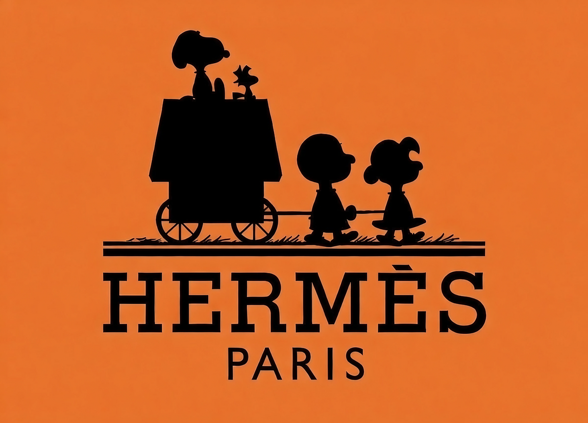 ATLAS: „Paris, je t’aime – Snoopy and Hermès“, limitierter handsignierter Fine-Art-Print – Galerie Vogel Heidelberg