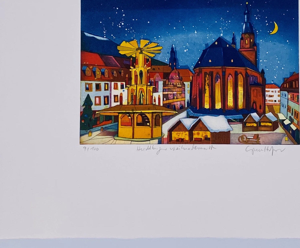 Gerhard Hofmann – Heidelberger Weihnachtsmarkt: Detail 3 – Galerie Vogel Heidelberg