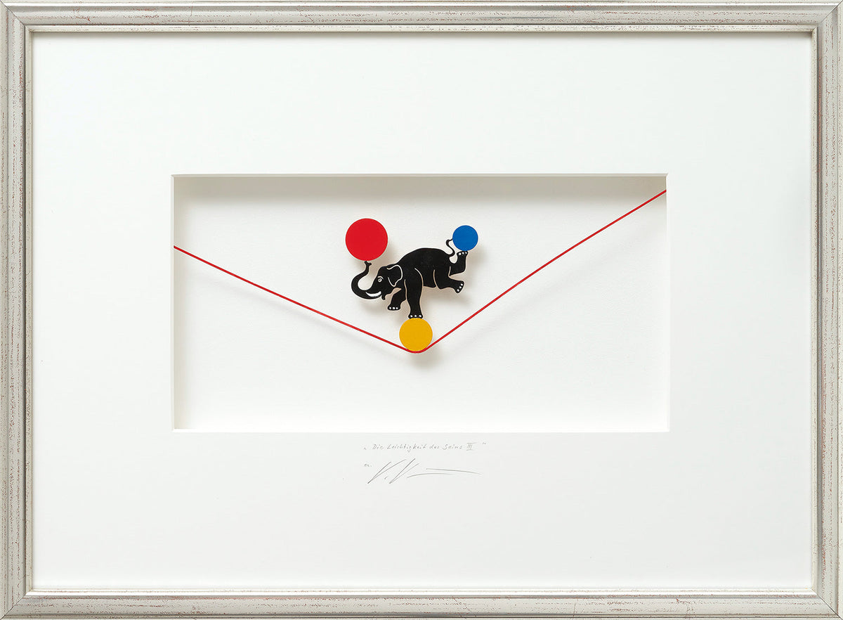 Volker Kühn: „Die Leichtigkeit des Seins III“, 3-D-Kunstwerk – Galerie Vogel Heidelberg