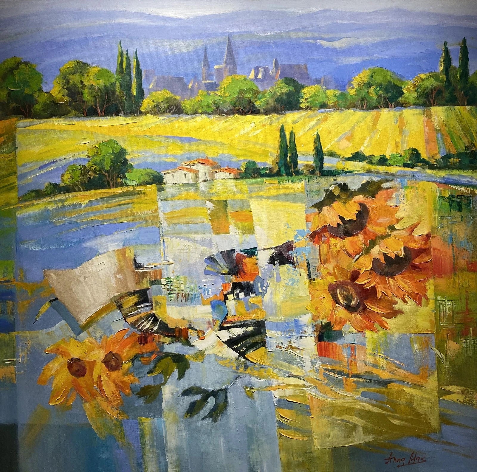 Anna Mas - Sonnenblumen I - Galerie Vogel