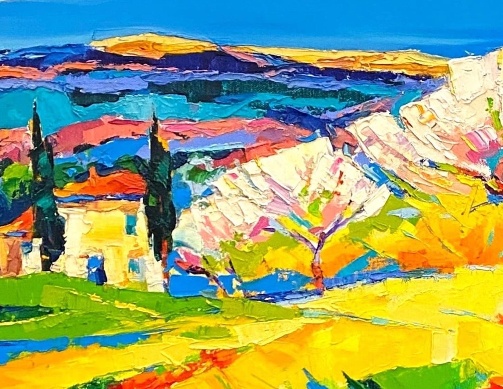 Ewgenij Ryman  Farbige Landschaft I - Galerie Vogel