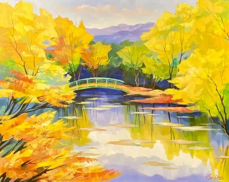 Ewgenija Swolskaja - Indian Summer am See - Galerie Vogel