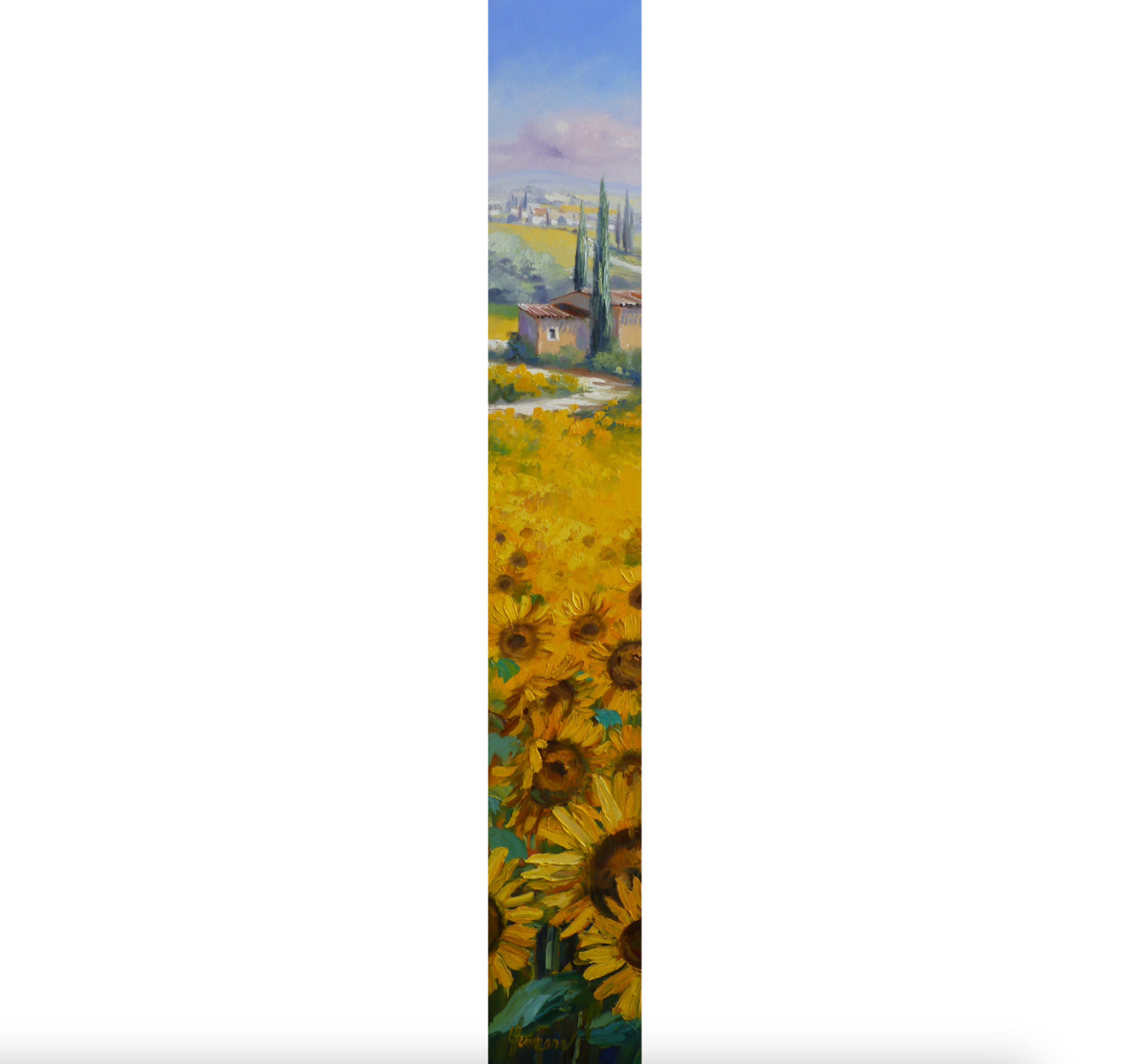 Ute Herrmann - Provence landscape with sunflowers