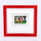 Original James Rizzi Girls on the Street framed with museum glass