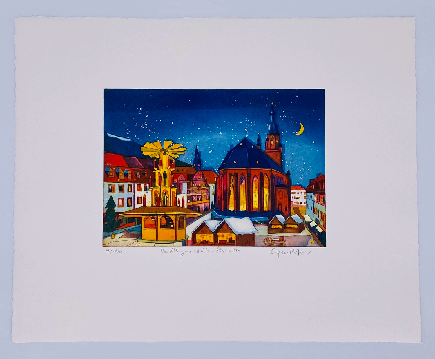 Gerhard Hofmann Heidelberger Weihnachtsmarkt - Galerie Vogel
