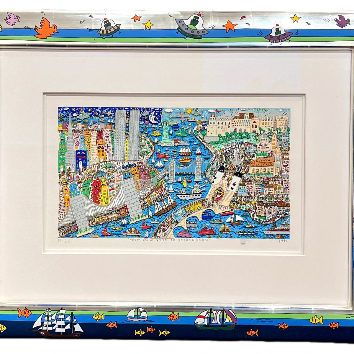 James Rizzi Come Again 3-Dシルクスクリーン James Rizzi FROM NEW YORK TO HEIDELBERG 3D Aktuell vergriffen