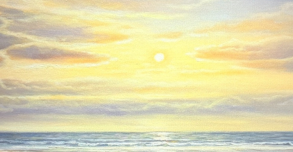 Kai Lichtenberg – Detail Himmelslicht über den Dünen, Öl auf Leinwand