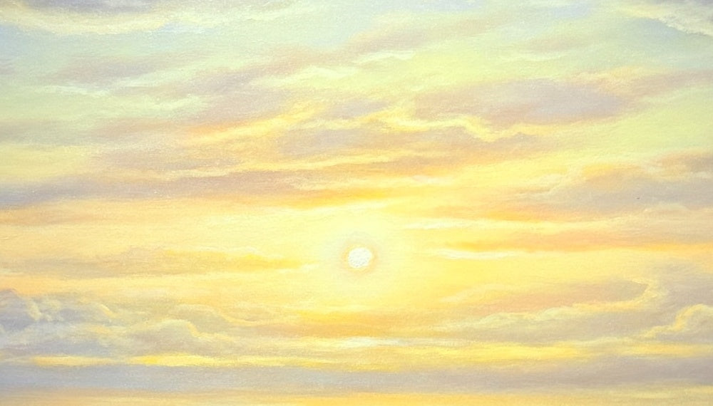 Kai Lichtenberg – Detail Sonne zwischen den Wolken, Öl auf Leinwand